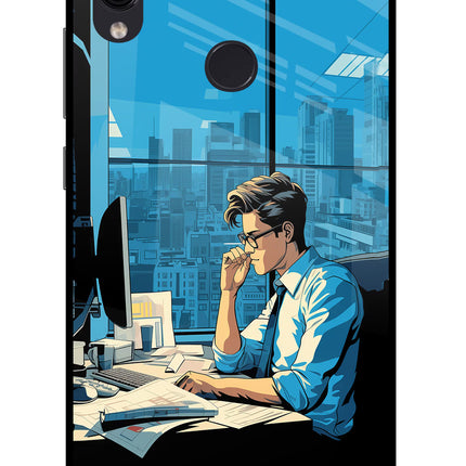 Focused Hustler (AI Generated) Redmi Note 7/7S/7 Pro Glass Case