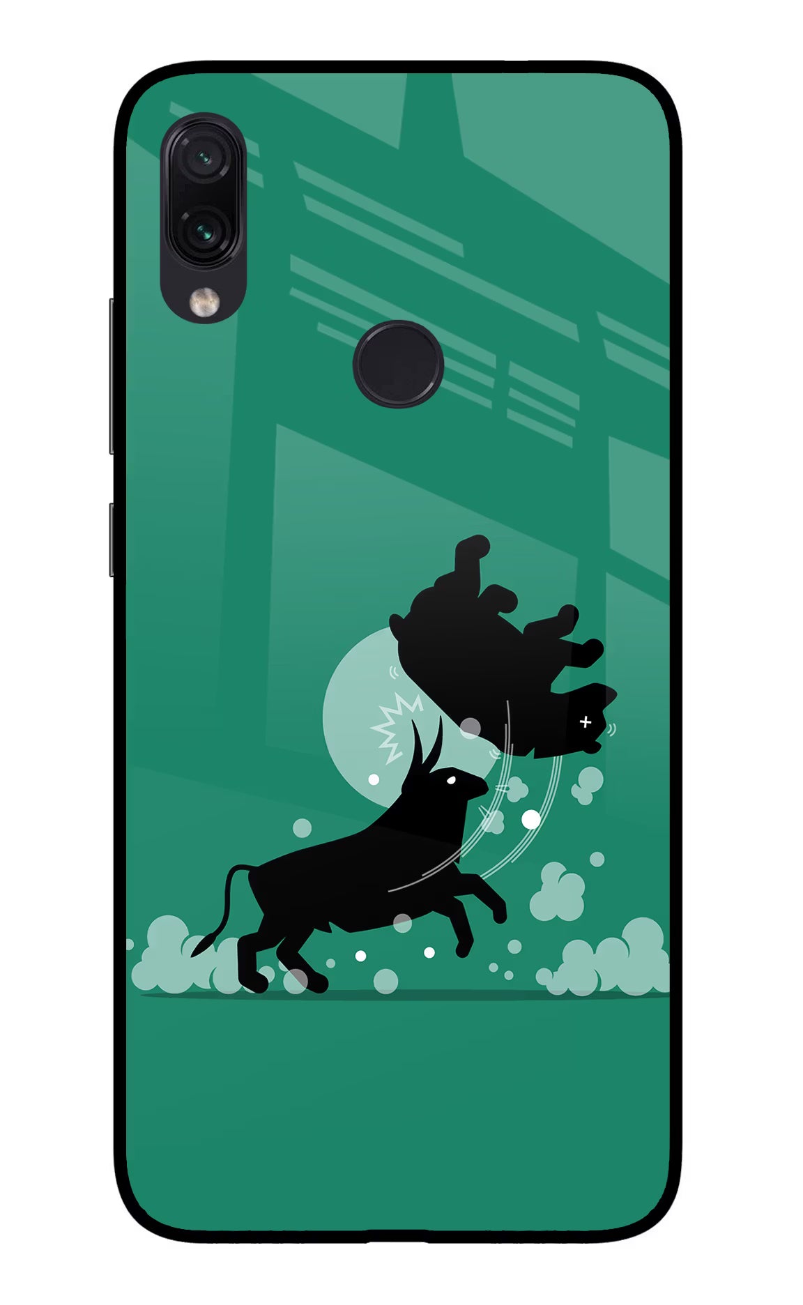 Bull Conqueror Redmi Note 7/7S/7 Pro Glass Case
