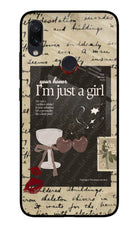 I am just a girl Redmi Note 7/7S/7 Pro Glass Case