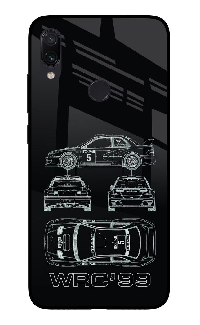 WRC'99 Redmi Note 7/7S/7 Pro Glass Case Back Cover by Casekaro