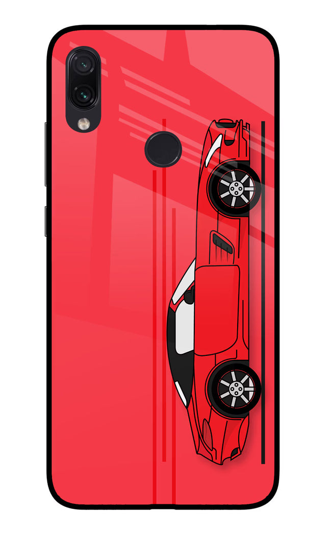 Red Velocity Redmi Note 7/7S/7 Pro Glass Case Back Cover by Casekaro