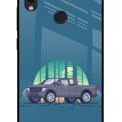 Retro Garage Vibe Redmi Note 7/7S/7 Pro Glass Case Back Cover by Casekaro
