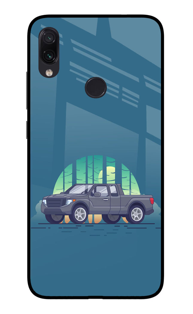Retro Garage Vibe Redmi Note 7/7S/7 Pro Glass Case Back Cover by Casekaro