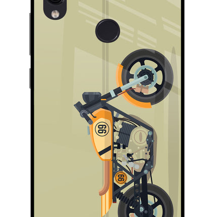 Vertical Speedster Redmi Note 7/7S/7 Pro Glass Case Back Cover by Casekaro