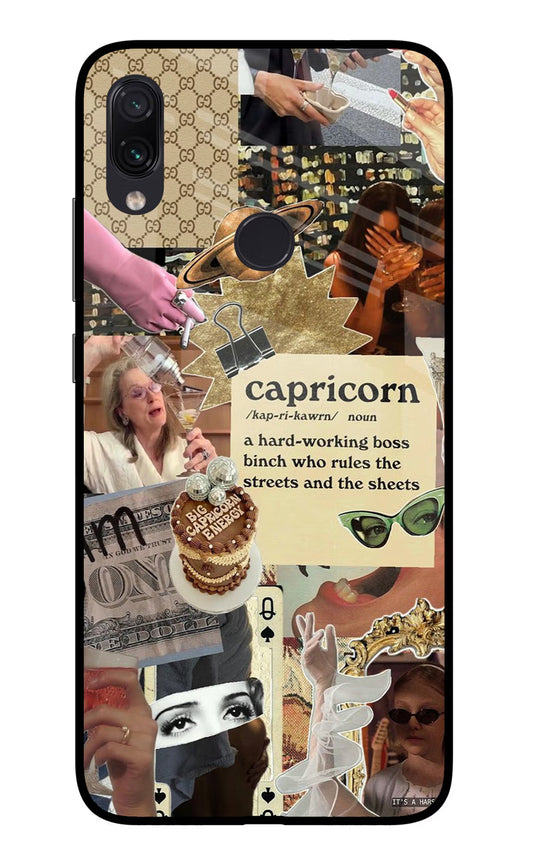 Capricorn Zodiac Redmi Note 7/7S/7 Pro Glass Case