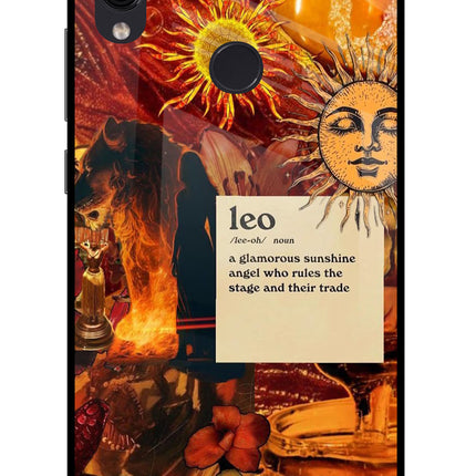 Leo Zodiac Redmi Note 7/7S/7 Pro Glass Case Back Cover by Casekaro