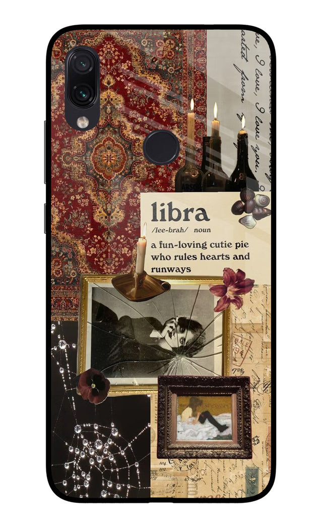 Libra Zodiac Redmi Note 7/7S/7 Pro Glass Case Back Cover by Casekaro