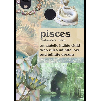 Pisces Zodiac Redmi Note 7/7S/7 Pro Glass Case Back Cover by Casekaro