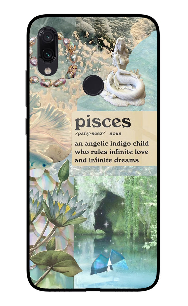 Pisces Zodiac Redmi Note 7/7S/7 Pro Glass Case Back Cover by Casekaro