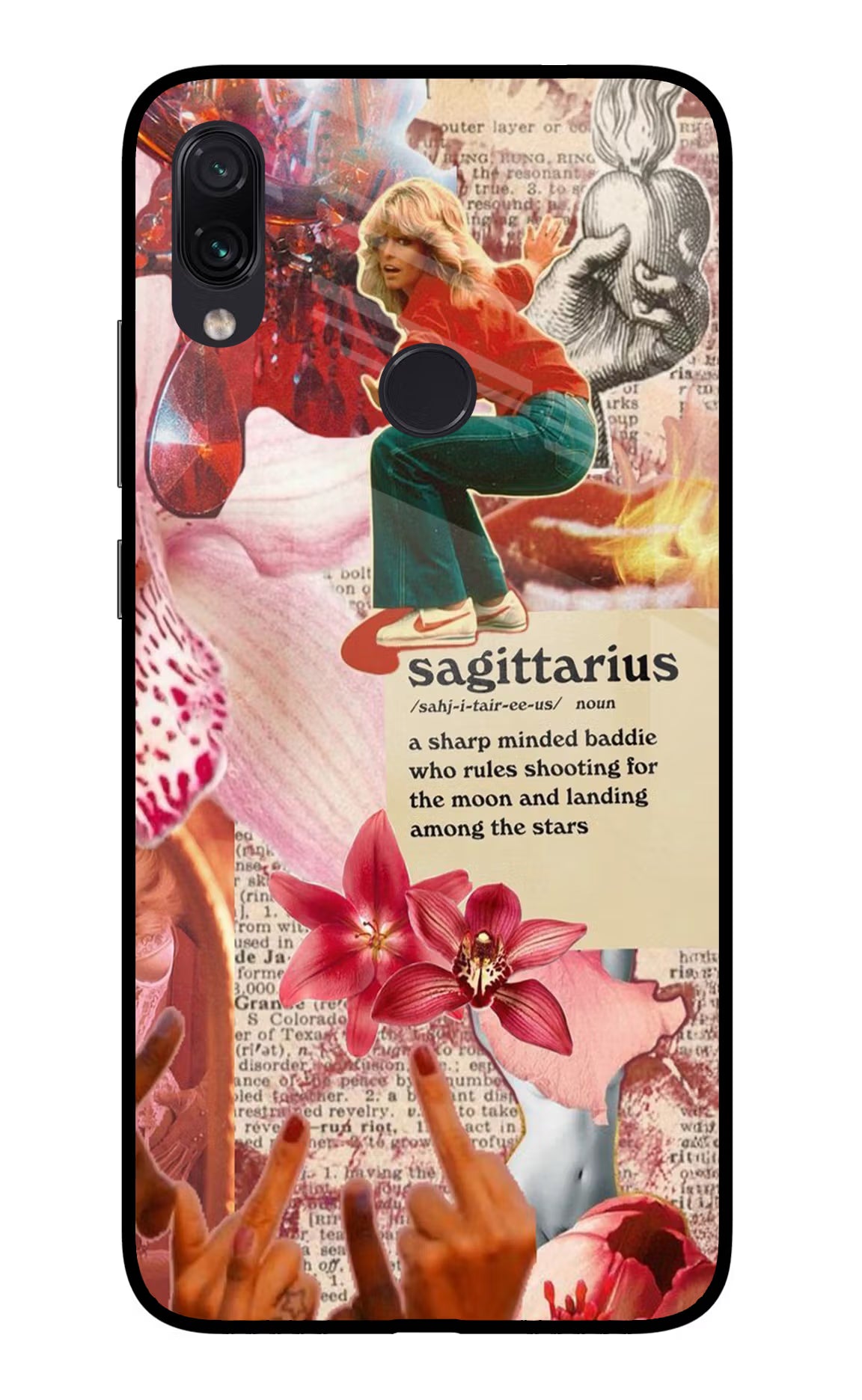 Sagittarius Zodiac Redmi Note 7/7S/7 Pro Glass Case Back Cover by Casekaro