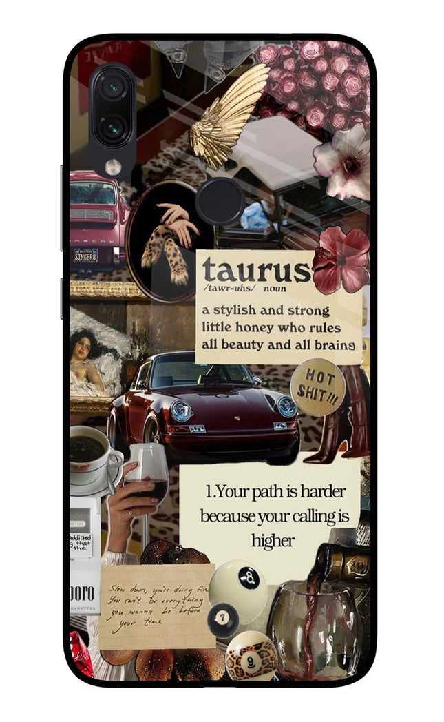 Taurus Zodiac Redmi Note 7/7S/7 Pro Glass Case