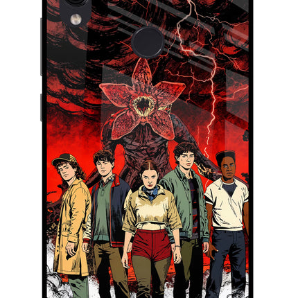 Ordinary Things Characters Redmi Note 7/7S/7 Pro Glass Case Back Cover by Casekaro
