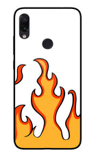 Fired Up – White Redmi Note 7/7S/7 Pro Glass Case
