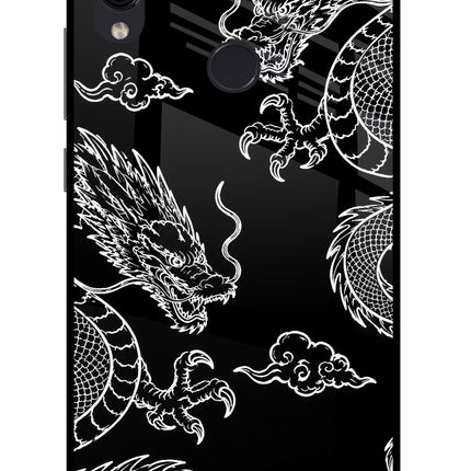 Twin Dragons Redmi Note 7/7S/7 Pro Glass Case Back Cover by Casekaro