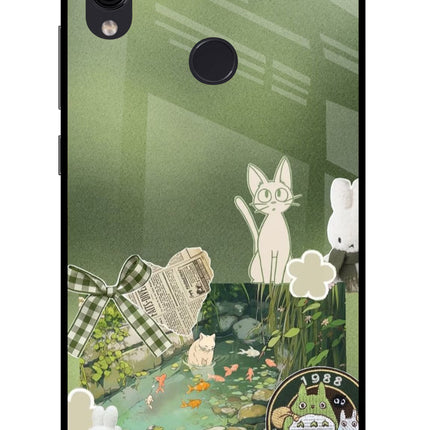 Aesthetic anime Redmi Note 7/7S/7 Pro Glass Case Back Cover by Casekaro