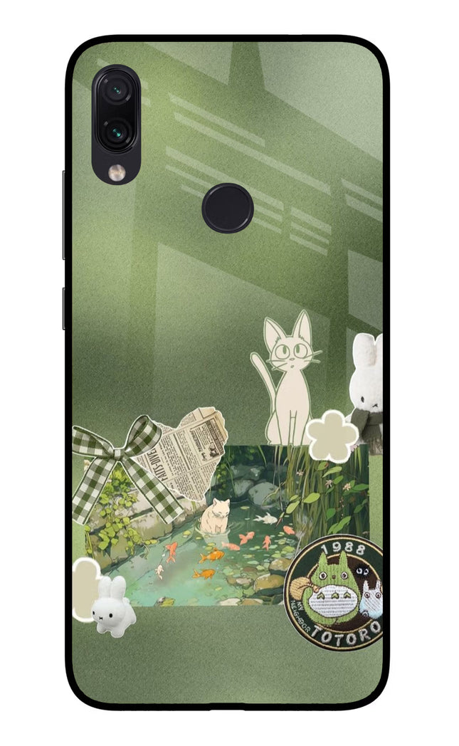 Aesthetic anime Redmi Note 7/7S/7 Pro Glass Case Back Cover by Casekaro