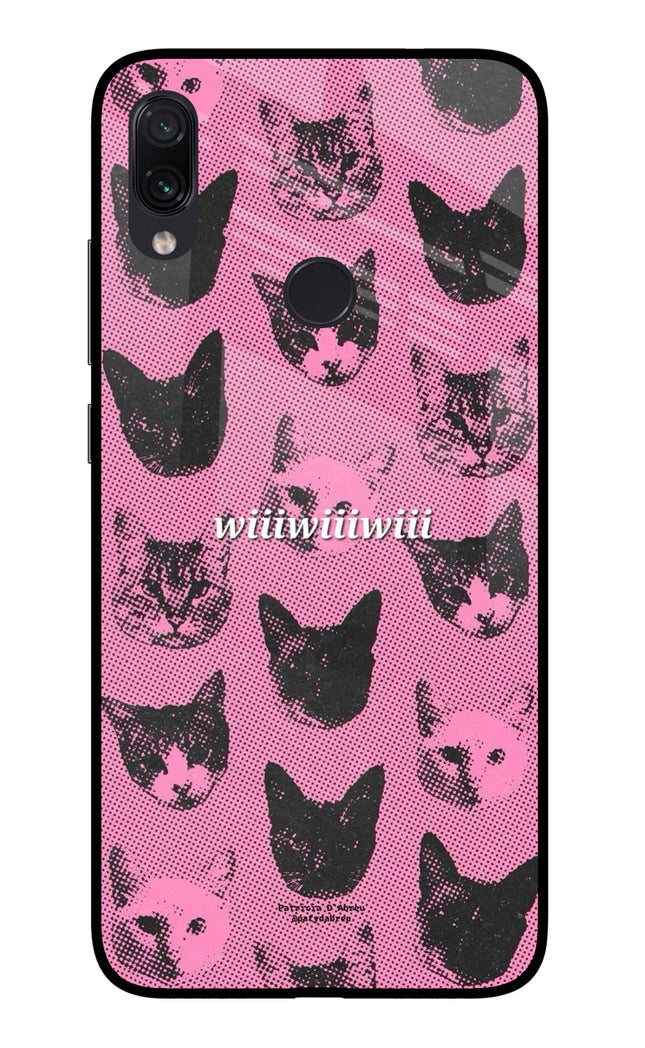 Pink Cats Redmi Note 7/7S/7 Pro Glass Case Back Cover by Casekaro