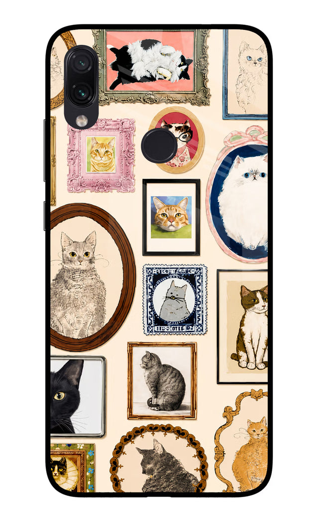 Mirror Cats Redmi Note 7/7S/7 Pro Glass Case Back Cover by Casekaro