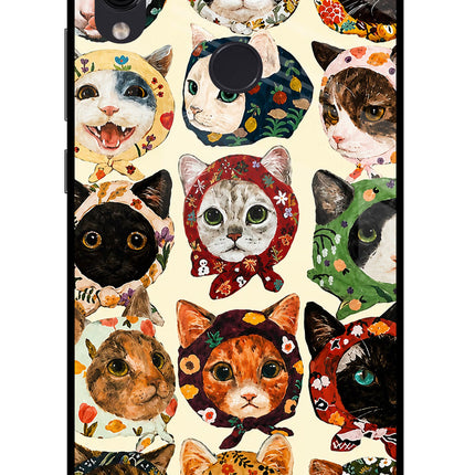 Cool Cat Redmi Note 7/7S/7 Pro Glass Case Back Cover by Casekaro