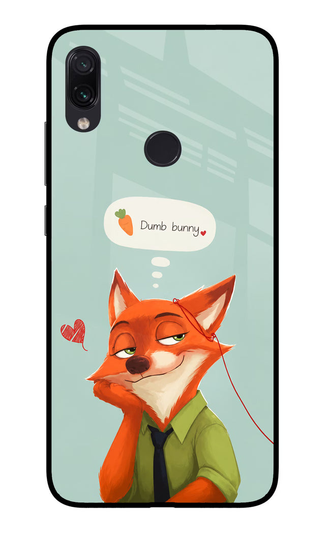 Nick Charm Redmi Note 7/7S/7 Pro Glass Case Back Cover by Casekaro