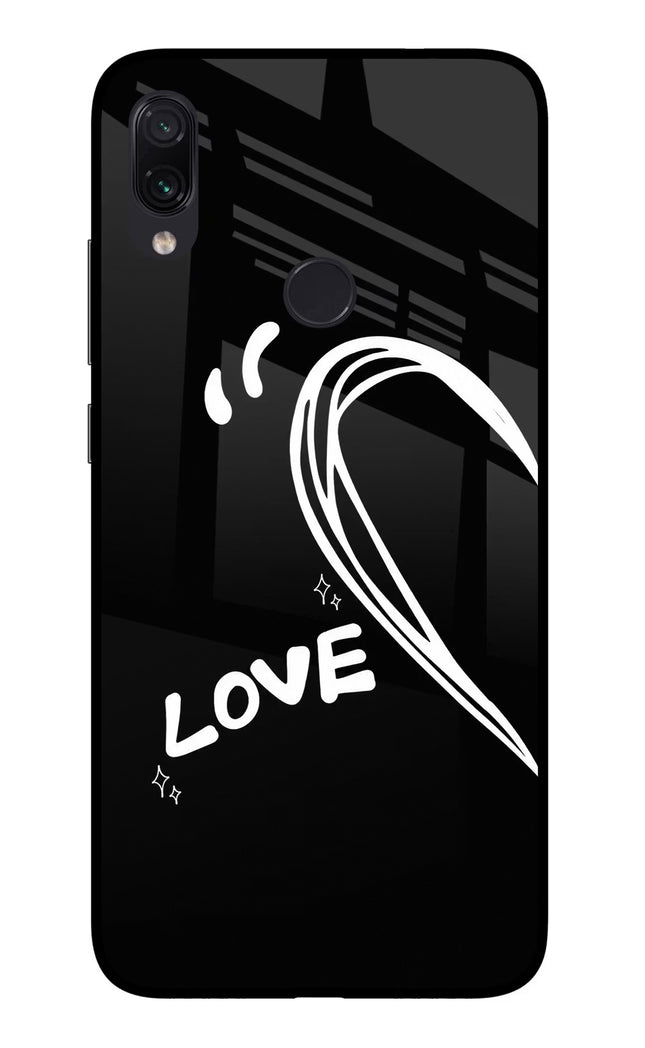 Love Line Redmi Note 7/7S/7 Pro Glass Case Back Cover by Casekaro