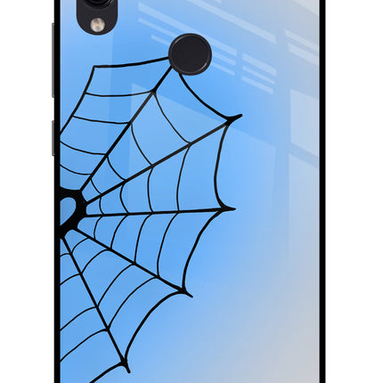 Blue Web Redmi Note 7/7S/7 Pro Glass Case