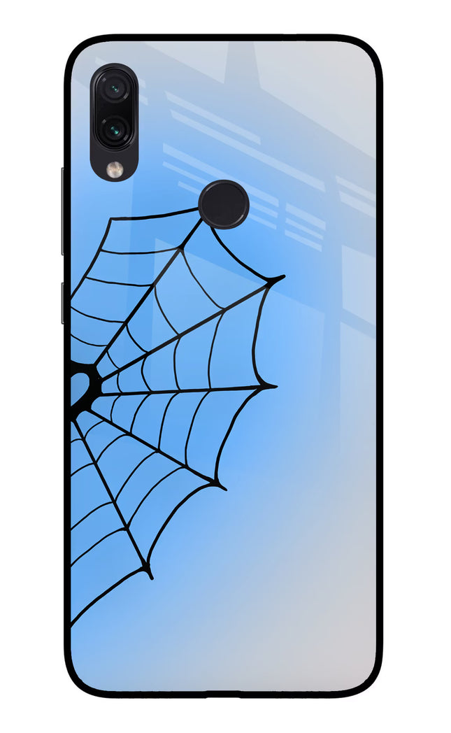 Blue Web Redmi Note 7/7S/7 Pro Glass Case