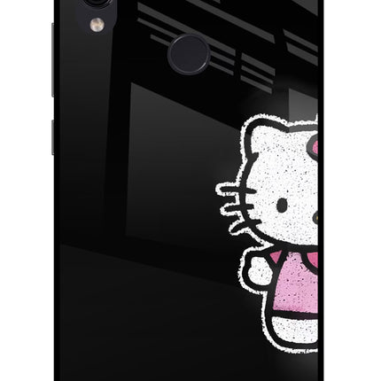 Kitty Charm Redmi Note 7/7S/7 Pro Glass Case Back Cover by Casekaro