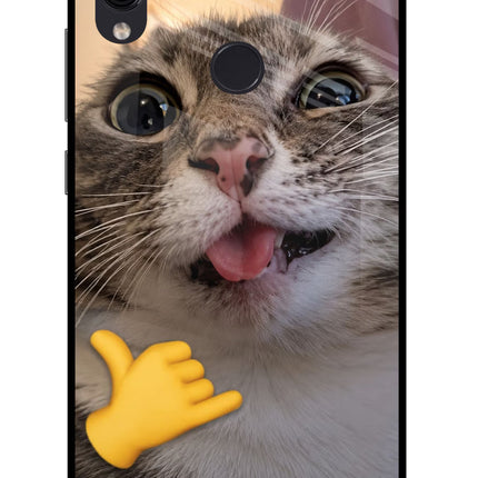 Silly Cat Call Redmi Note 7/7S/7 Pro Glass Case