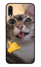 Silly Cat Call Redmi Note 7/7S/7 Pro Glass Case