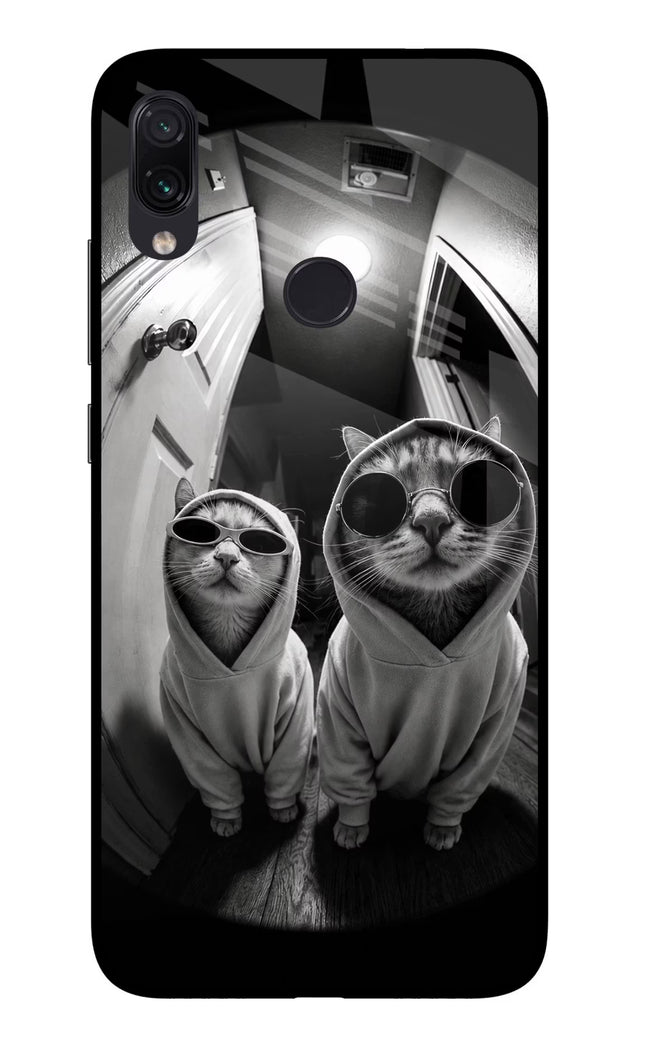 Hood Cats Redmi Note 7/7S/7 Pro Glass Case Back Cover by Casekaro