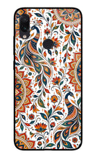 White Mayura Redmi Note 7/7S/7 Pro Glass Case