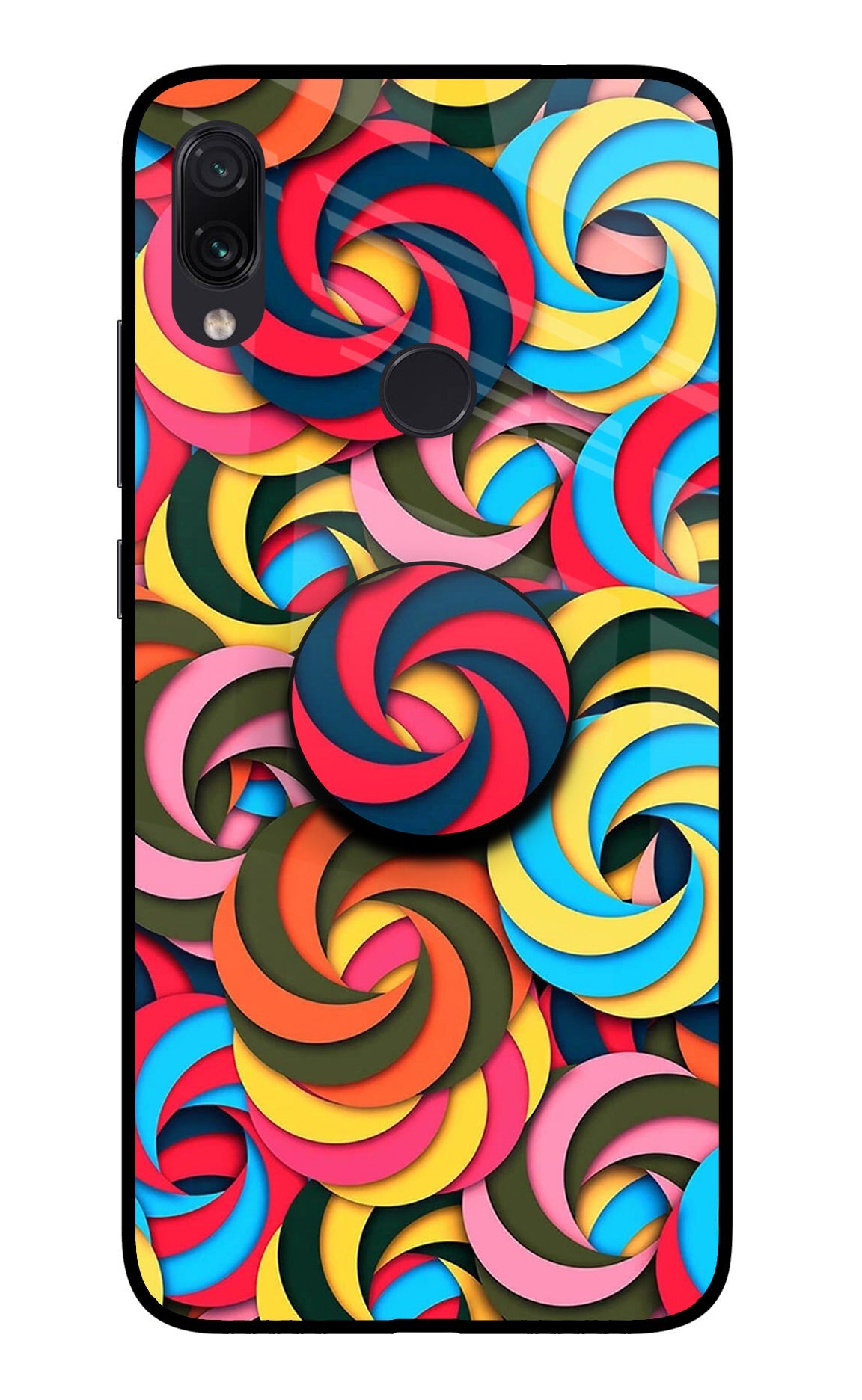 Spiral Pattern Redmi Note 7/7S/7 Pro Pop Case