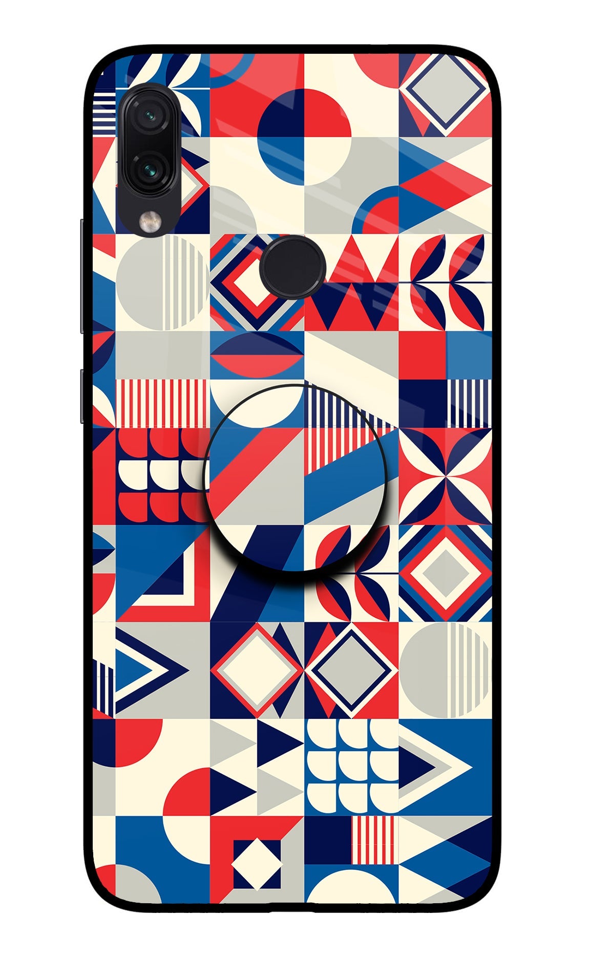 Colorful Pattern Redmi Note 7/7S/7 Pro Glass Case