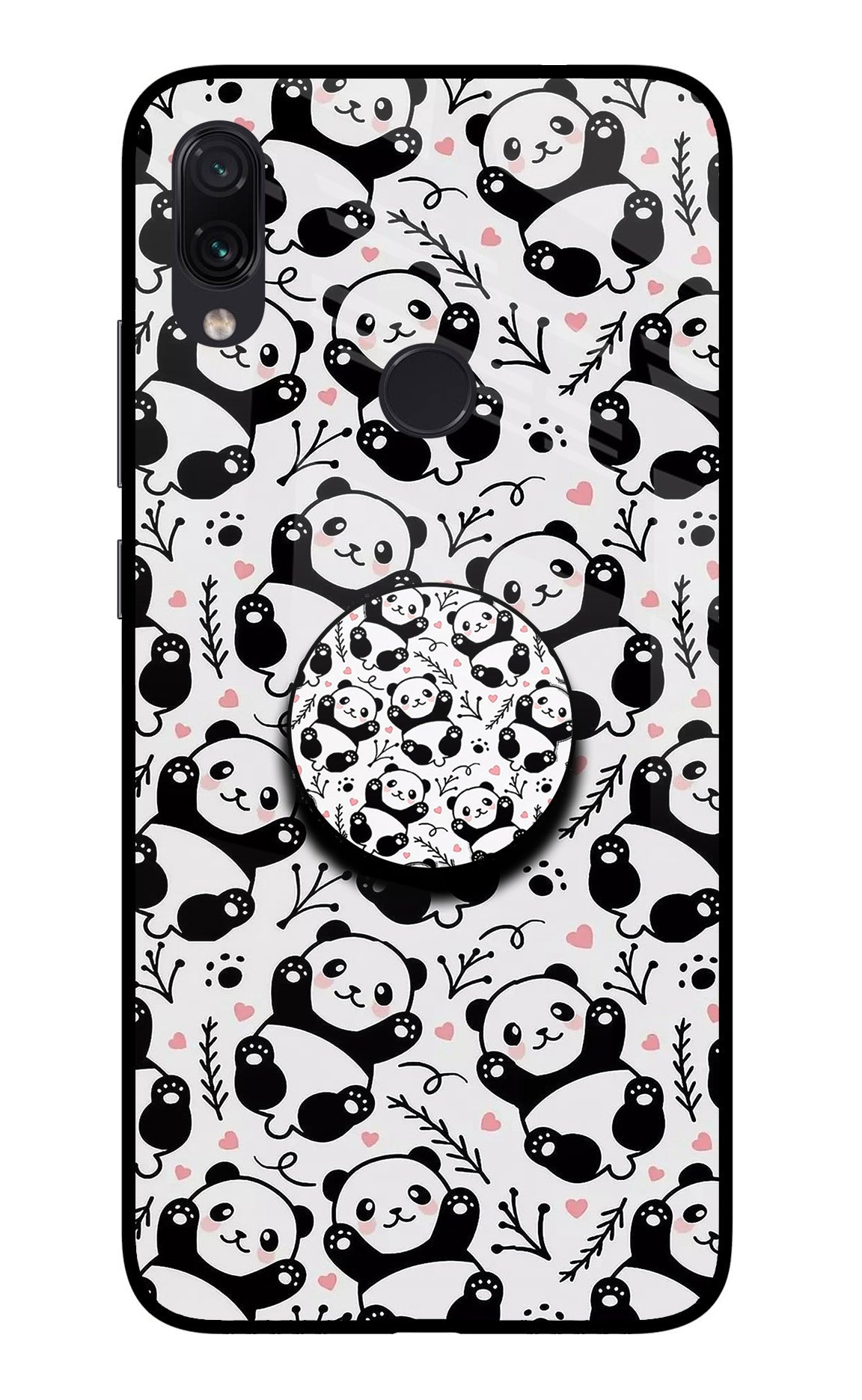 Cute Panda Redmi Note 7/7S/7 Pro Glass Case