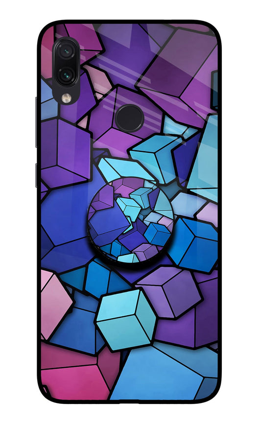 Cubic Abstract Redmi Note 7/7S/7 Pro Glass Case