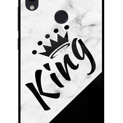 King Redmi Note 7 Pro Glass Case Back Cover by Casekaro