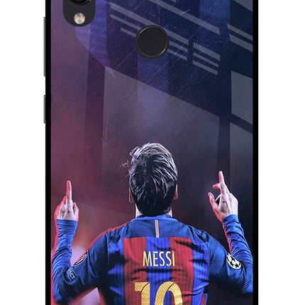 Messi Redmi Note 7 Pro Glass Case Back Cover by Casekaro