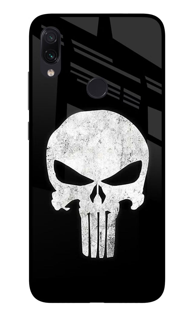 Punisher Skull Redmi Note 7 Pro Glass Case Back Cover by Casekaro