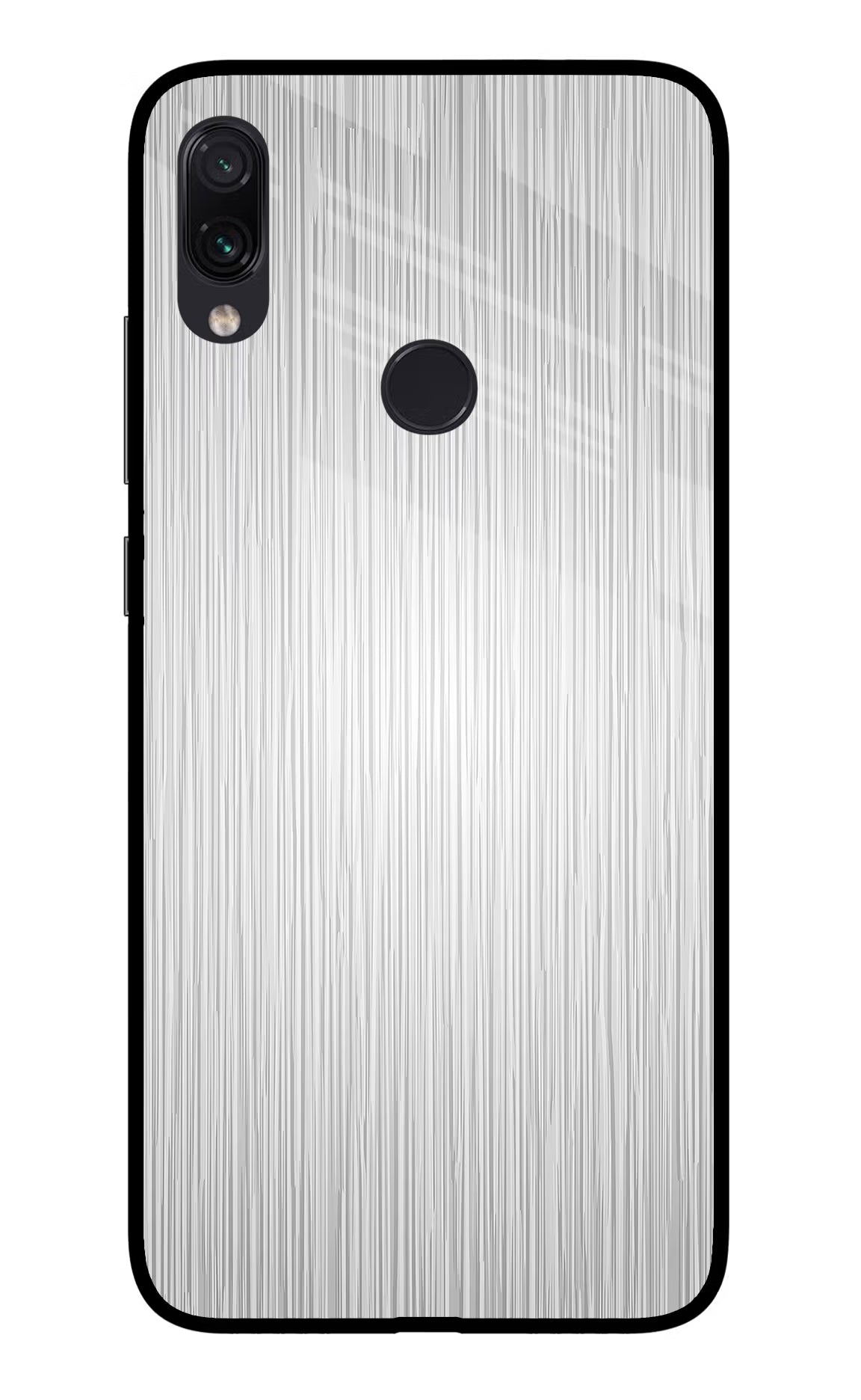 Wooden Grey Texture Redmi Note 7 Pro Glass Case Back Cover by Casekaro