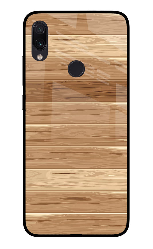 Wooden Vector Redmi Note 7 Pro Glass Case