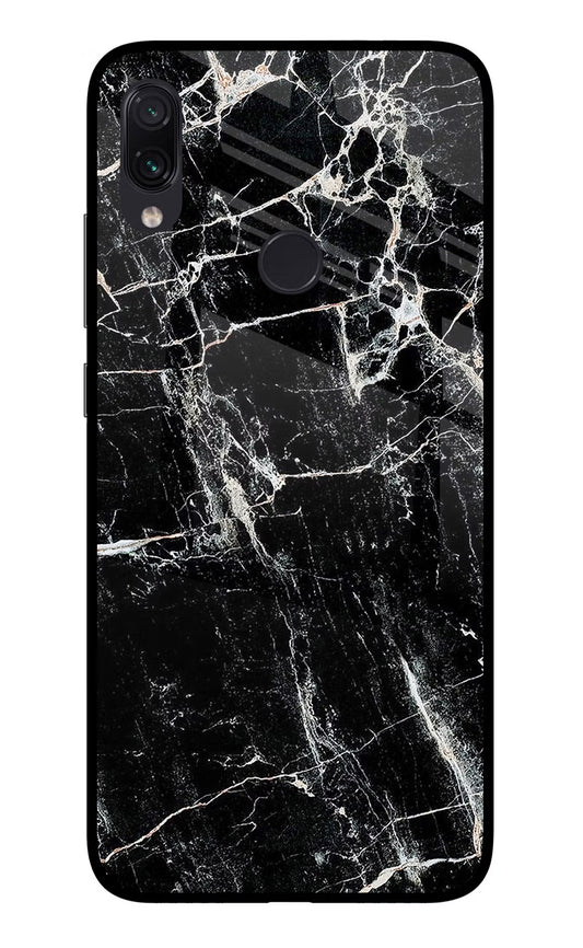 Black Marble Texture Redmi Note 7 Pro Glass Case