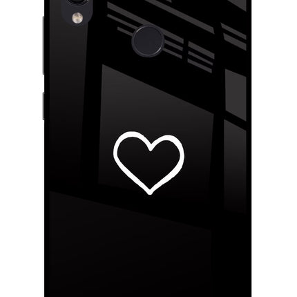 Heart Redmi Note 7 Pro Glass Case Back Cover by Casekaro