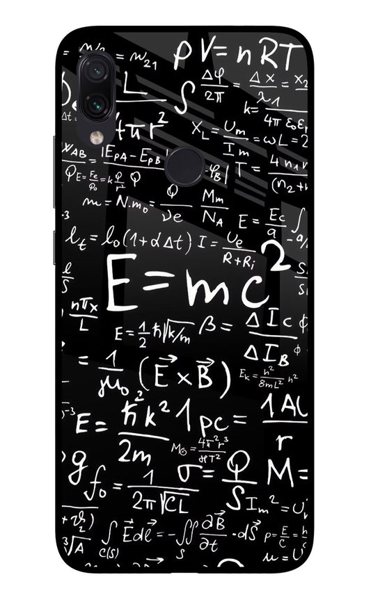 Physics Formula Redmi Note 7 Pro Glass Case