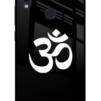 Om Redmi Note 7 Pro Glass Case Back Cover by Casekaro