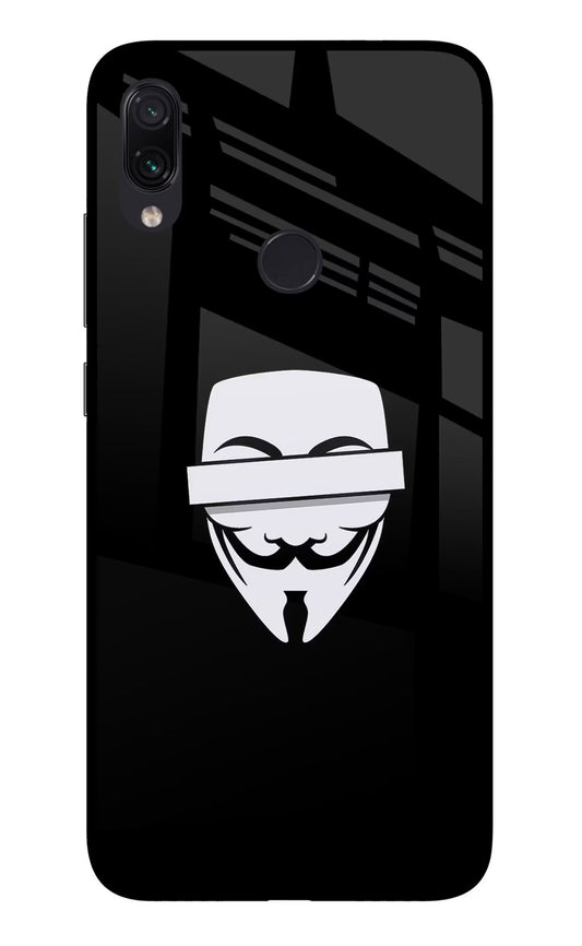 Anonymous Face Redmi Note 7 Pro Glass Case