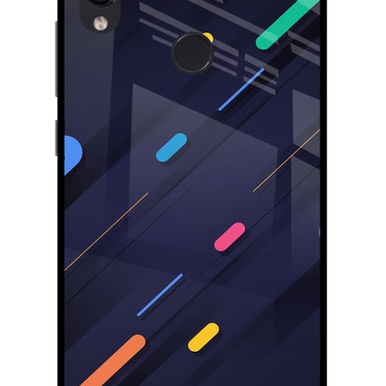 Abstract Design Redmi Note 7 Pro Glass Case Back Cover by Casekaro