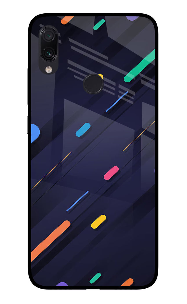 Abstract Design Redmi Note 7 Pro Glass Case Back Cover by Casekaro