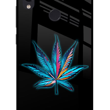 Weed Redmi Note 7 Pro Glass Case Back Cover by Casekaro