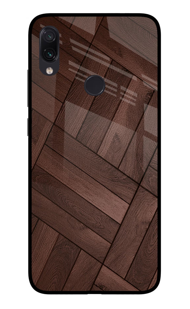 Wooden Texture Design Redmi Note 7 Pro Glass Case Back Cover by Casekaro